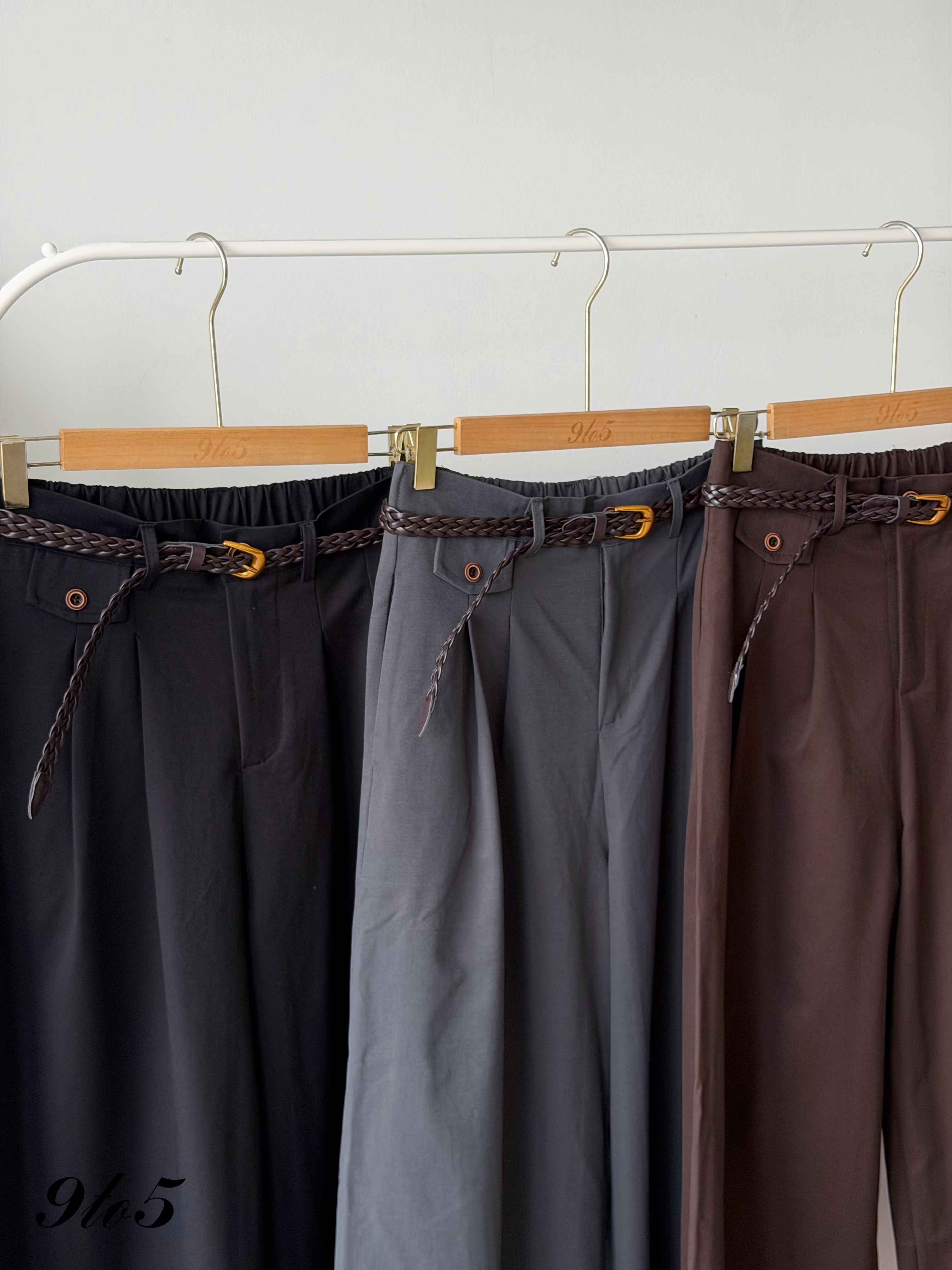 S2030 Wide Leg Long Pants - 3 Colors 