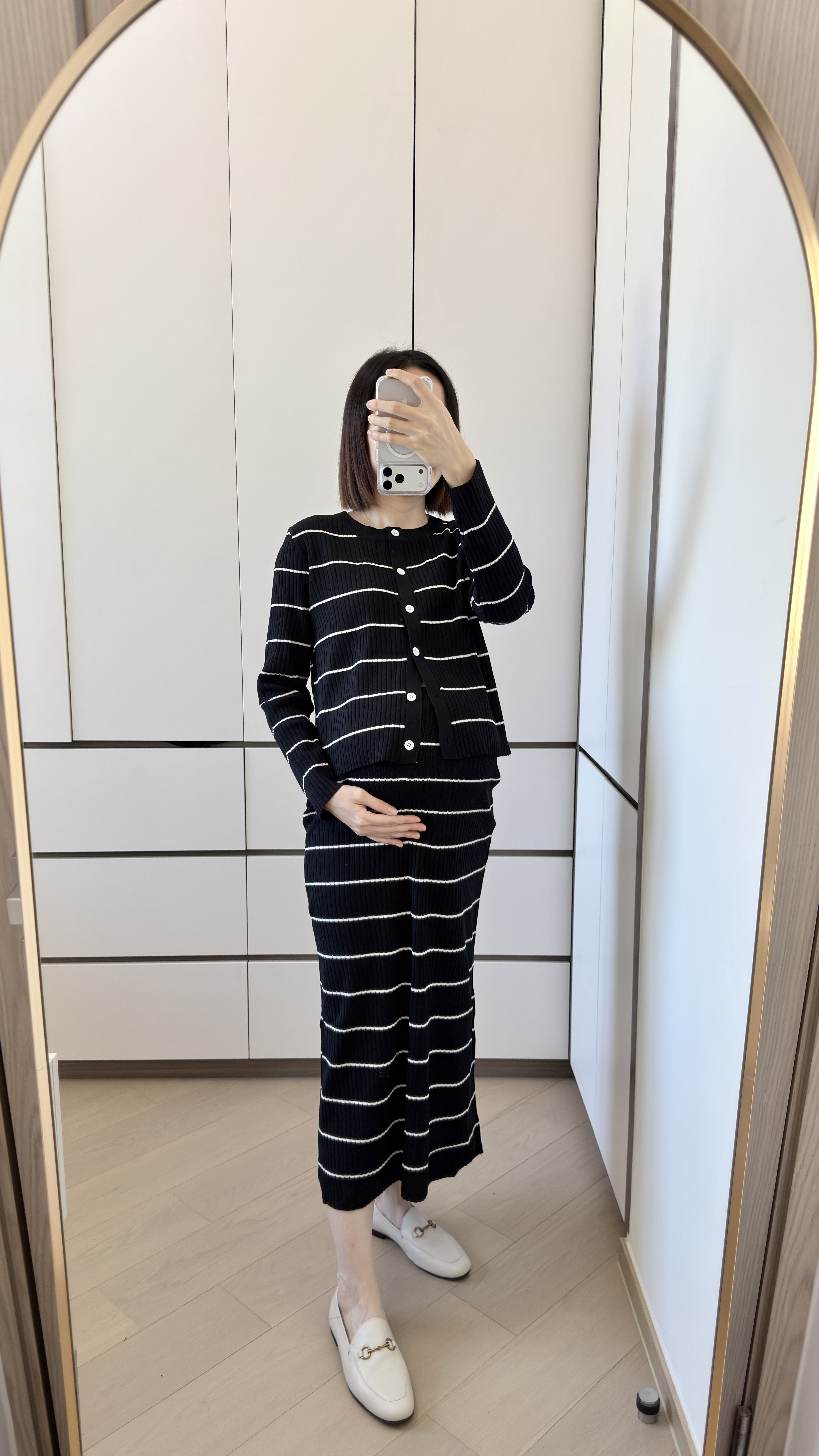 THE ÉLISE STRIPED KNIT SET