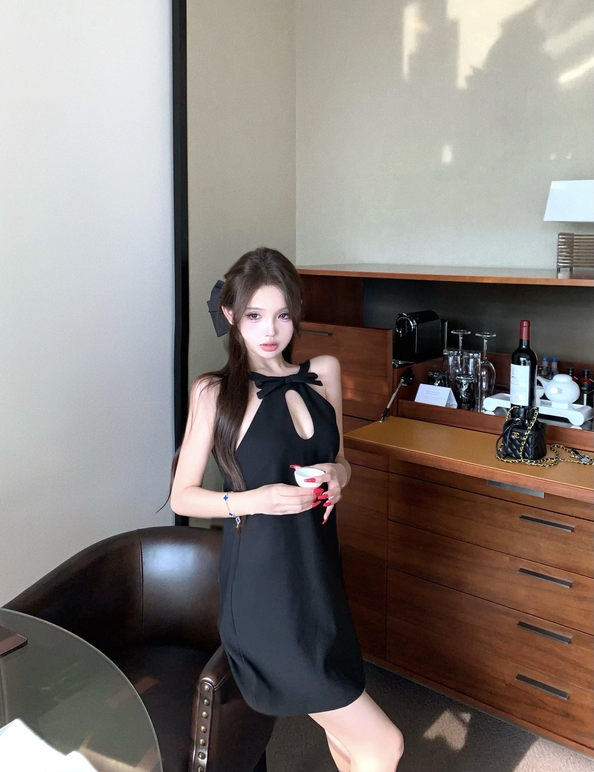 DR443蝴蝶结挂脖