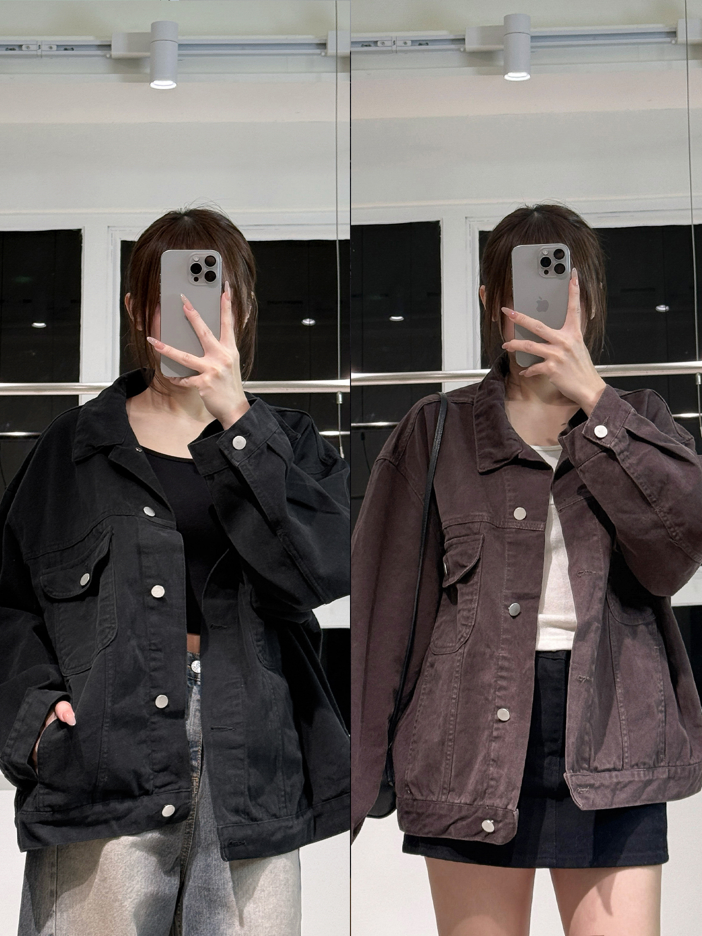 靚到爆炸🖤!! 水洗絨感牛仔外套