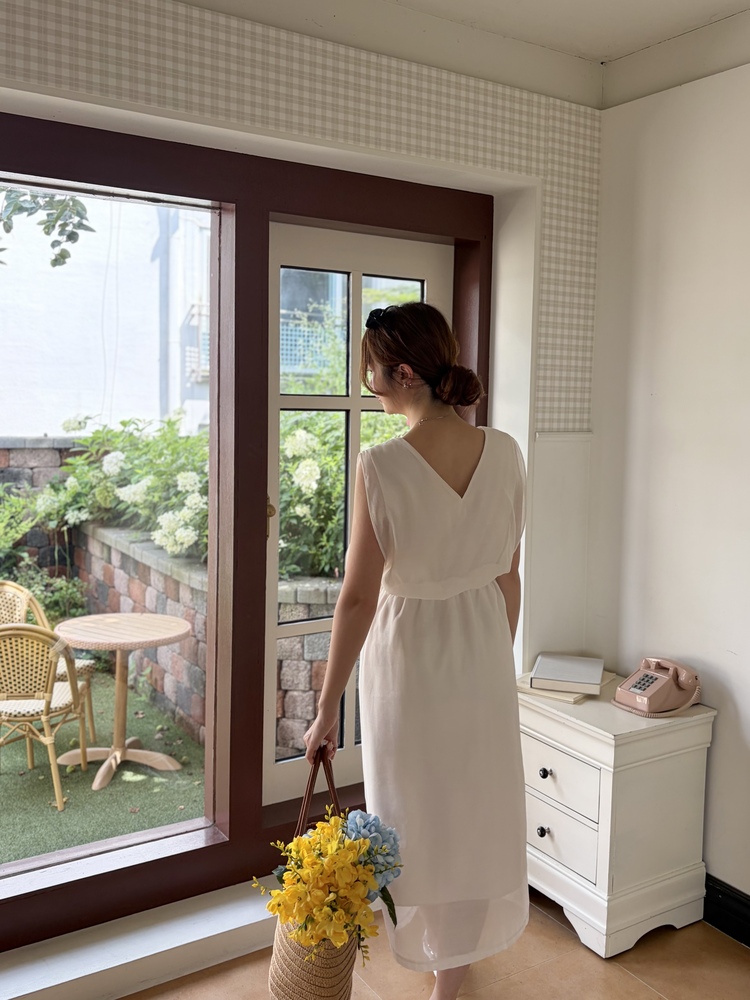 The Romance Two-Way Dress (Cream)
