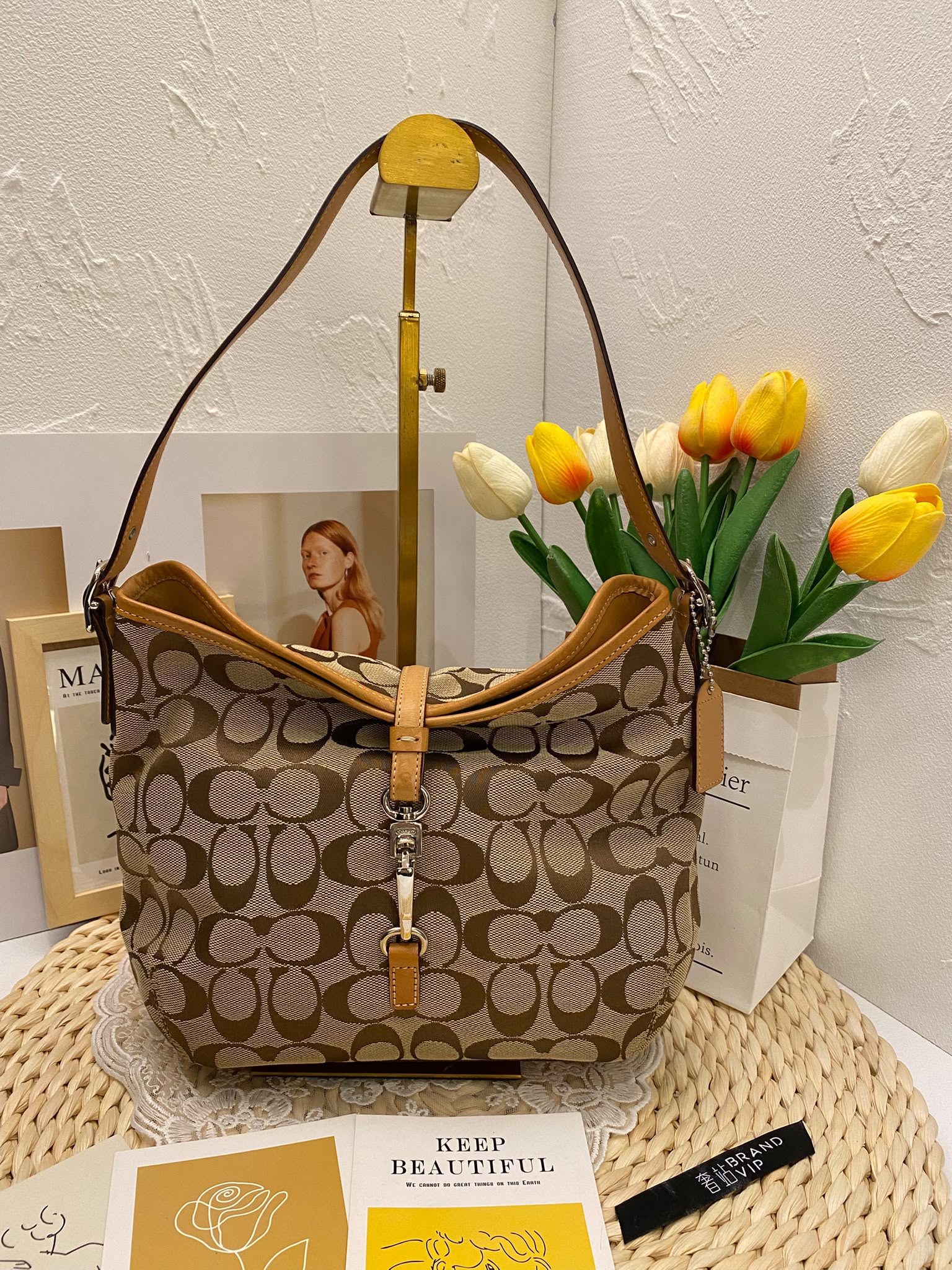 Coach Signature Clip Hobo