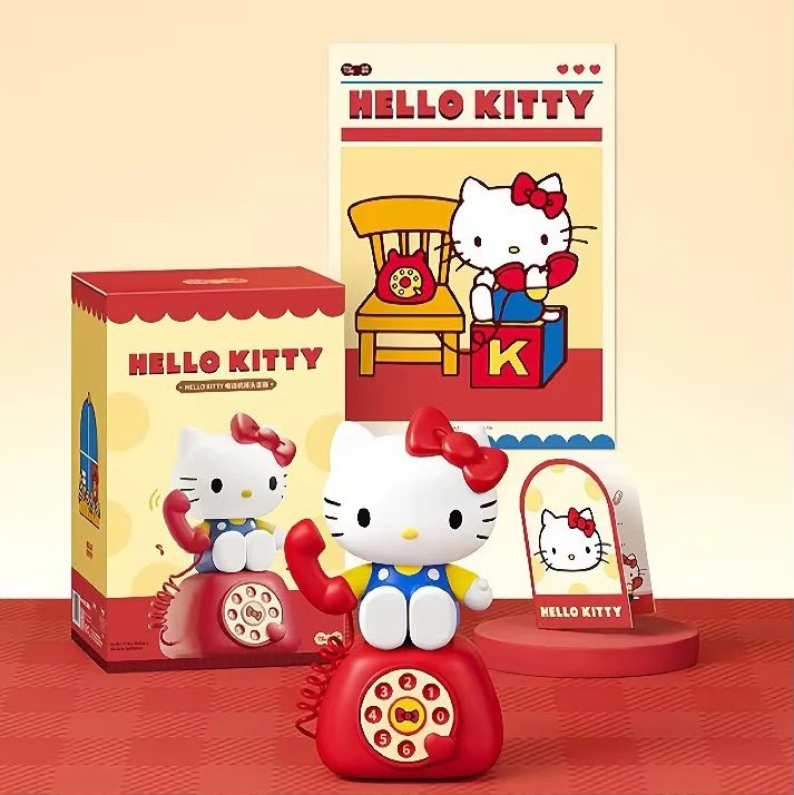 MarTube x HelloKitty 復古電話機搖頭音響