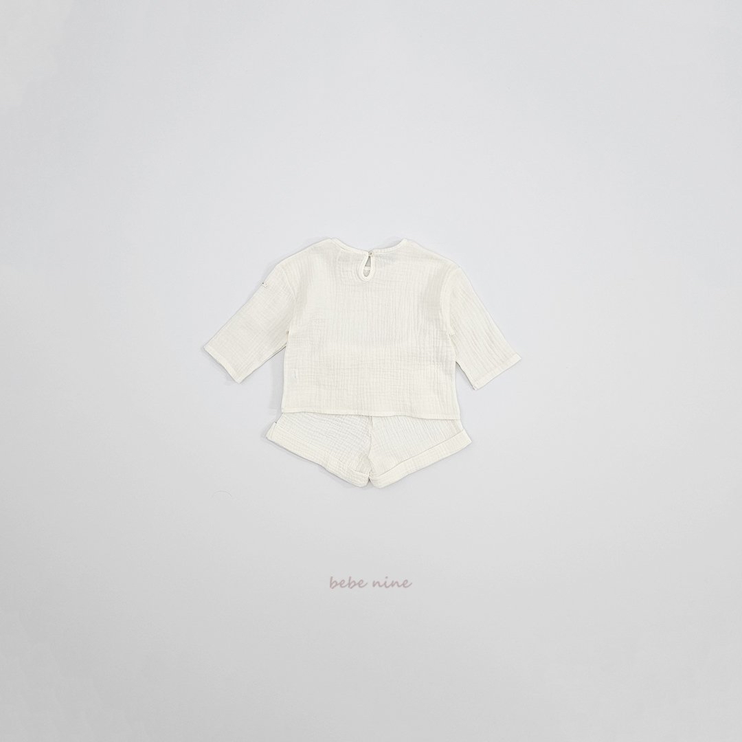 🌸預訂 韓國直送🌸🇰🇷Bebenine兩色簡約純色棉紗長袖上下套裝