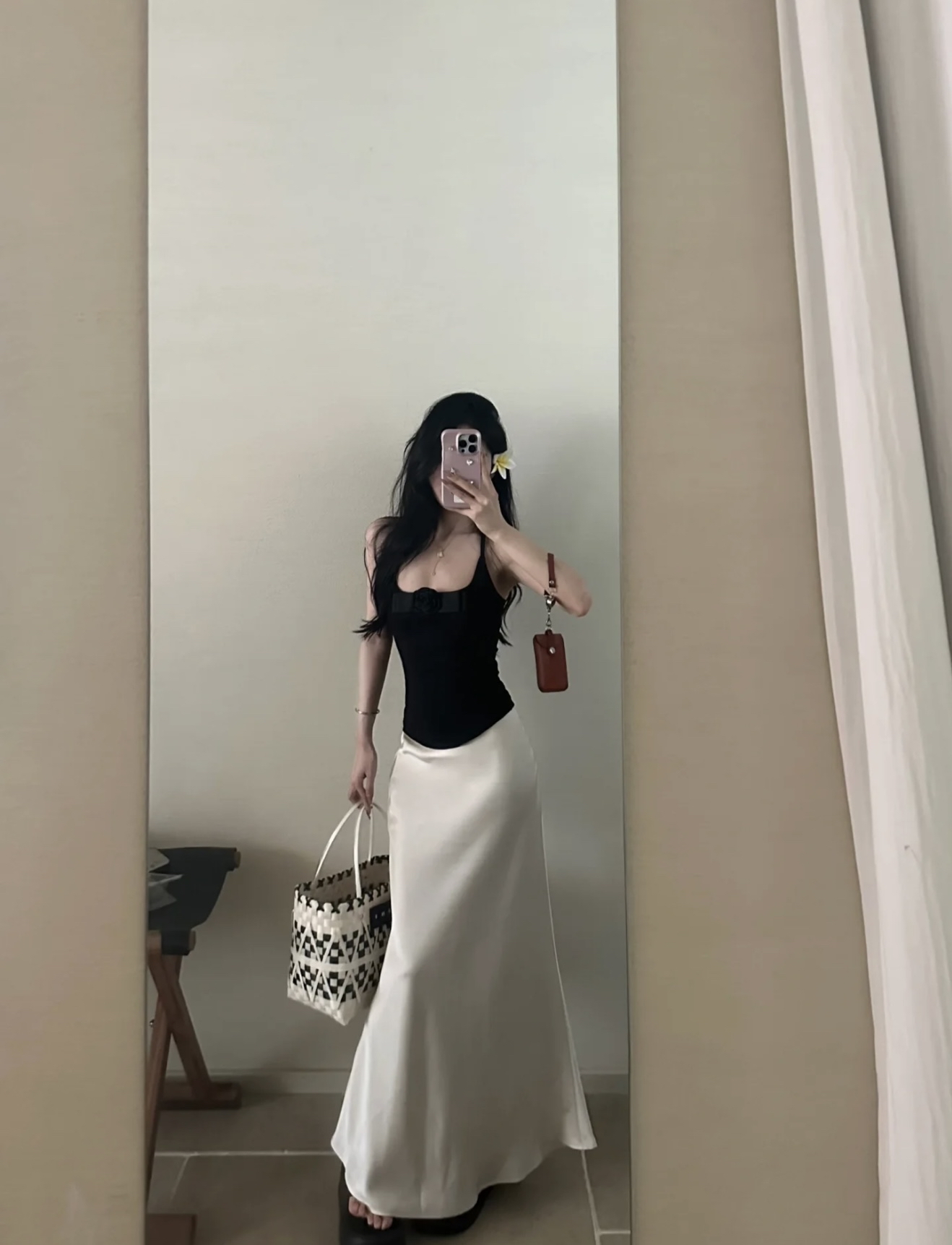 SK208.Matte 包臀鱼尾长裙