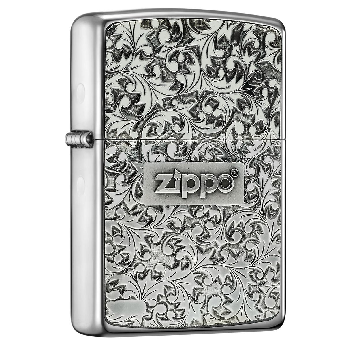 ZBT-5-231f  / ZA-5-231f 日版 唐草加厚版-銀色 | ZIPPO 指定授權經銷商 |美國製造 | 收藏