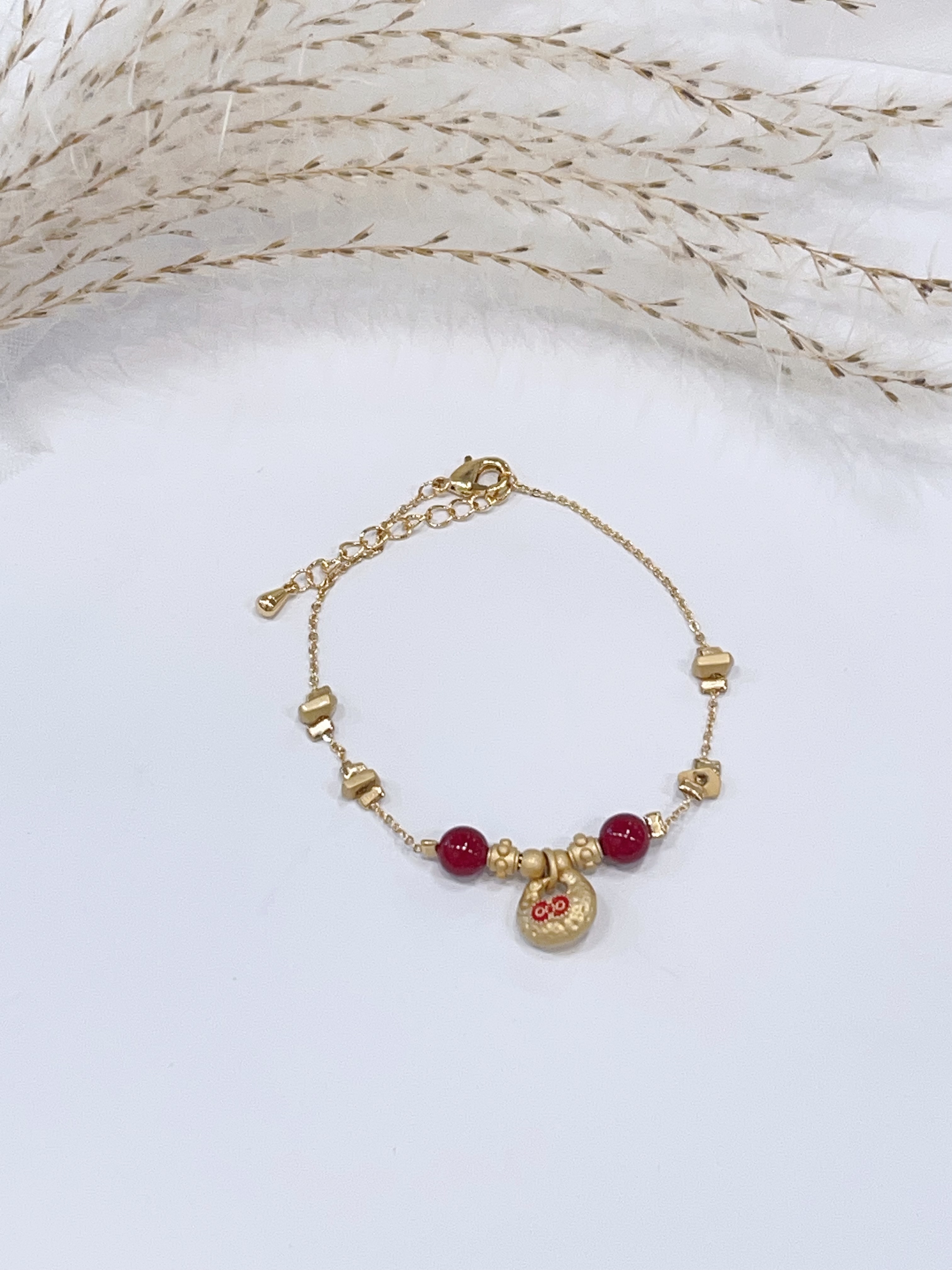 新中式红福袋手链