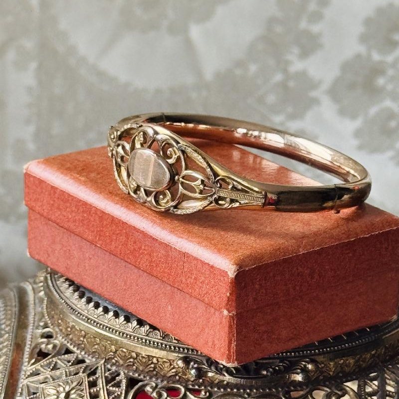 Antique Victorian Gold-Filled Bangle - Imperfect (MT2495)