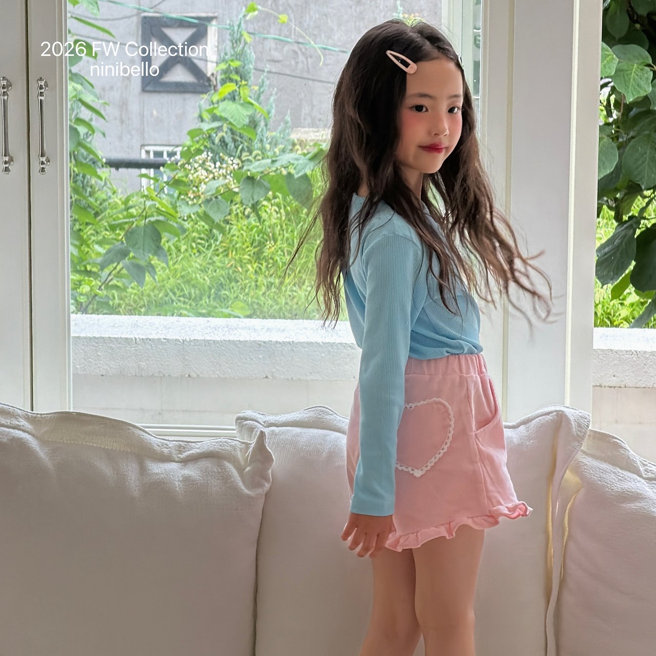 Ninibello | Heart Frill Corduroy Shorts 