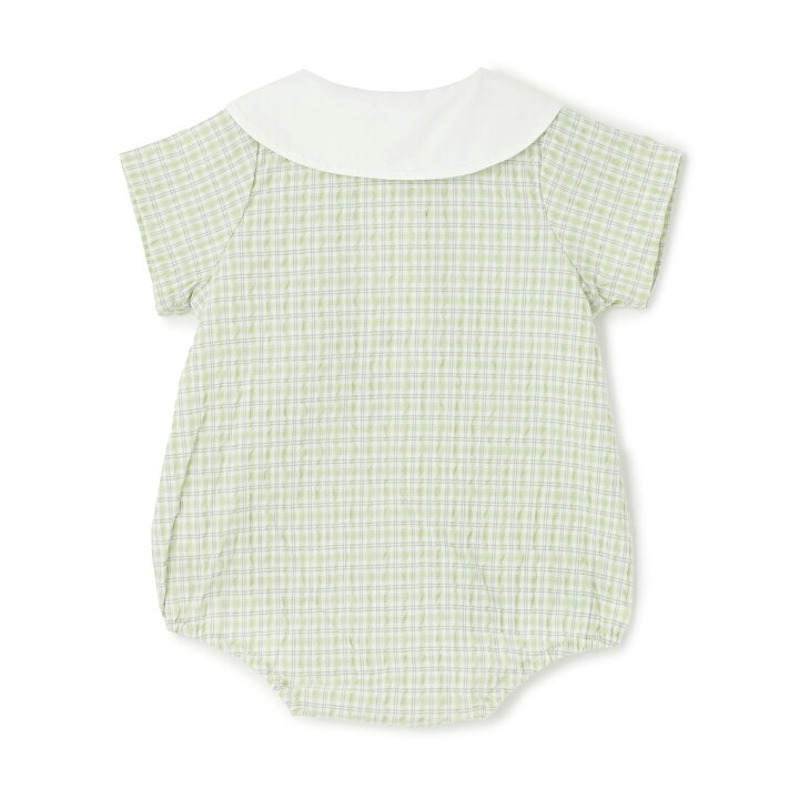 🇯🇵預訂 日本直送🇯🇵Petit Main三色水果刺繡翻領格紋短袖包屁衣