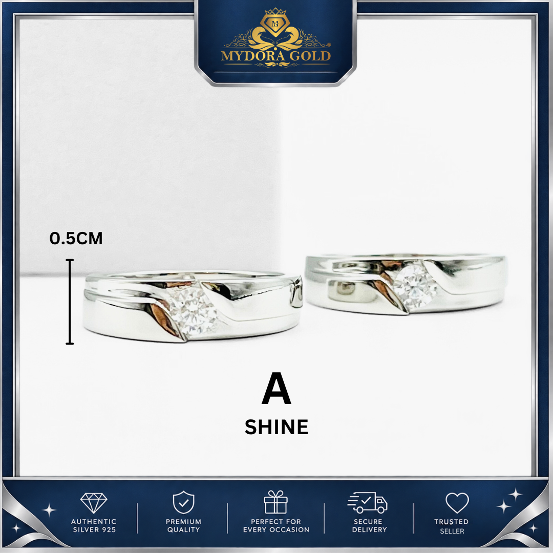 MYDORA 925 Silver Ring - Cincin Destiny Line Collection