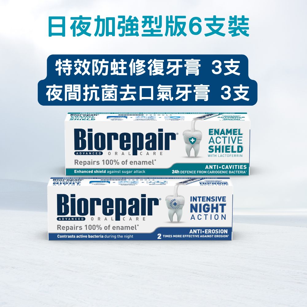 Biorepair 專業護理牙膏六支裝送兩支牙膏旅行裝(隨機)