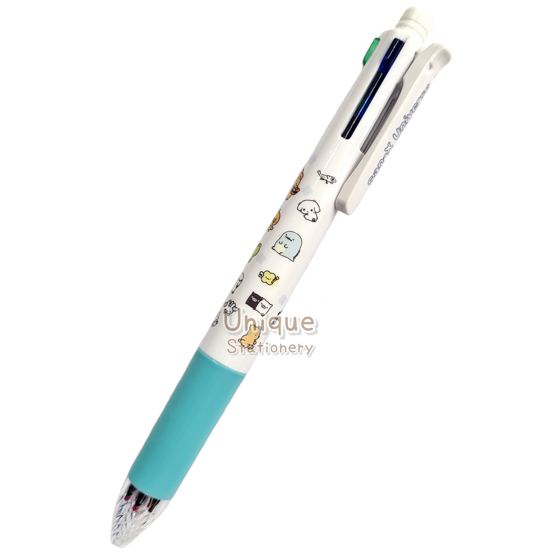 現貨｜San-X 家族 鬆弛熊 角落生物 鯨鯊先生 日本製 Zebra SARASA multi 4+1 多功能5用筆 4色啫喱筆+鉛芯筆 (PR16101)