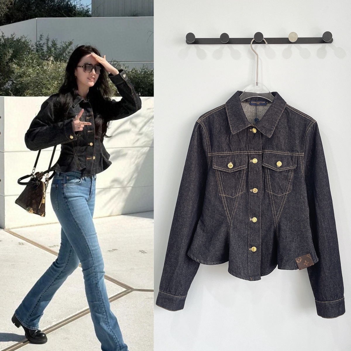 LV Fluted Denim Jacket 喇叭袖牛仔外套