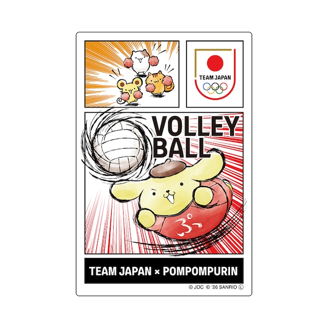 ✨商品代購服務需補運費✨TEAM JAPAN x 布甸狗 貼紙