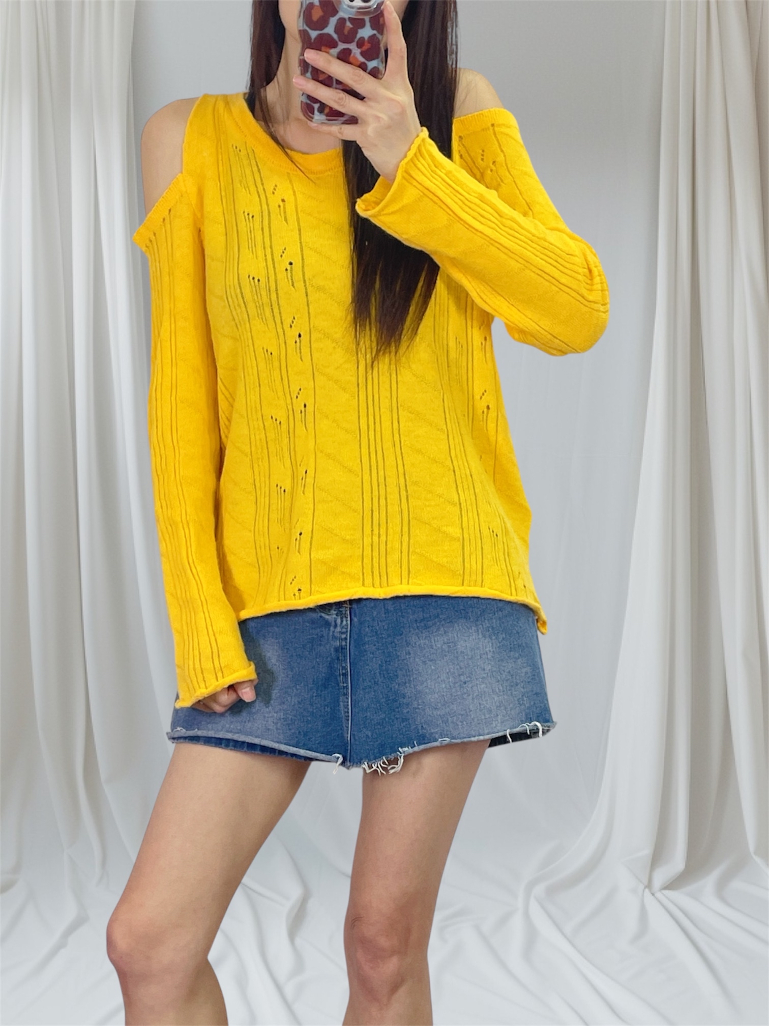 K5551 露膊薄身針織top