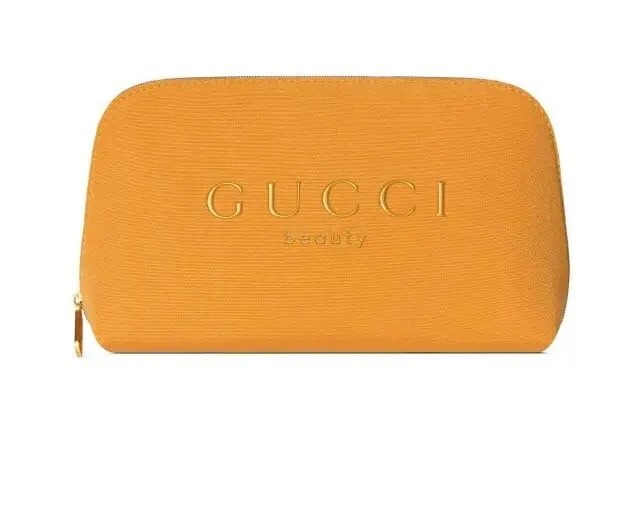 Gucci Beauty 橙色香水限定贈品半貝殼化妝袋
