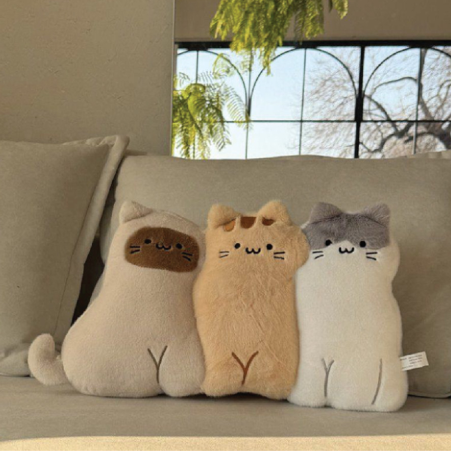 可愛貓犬午睡抱枕