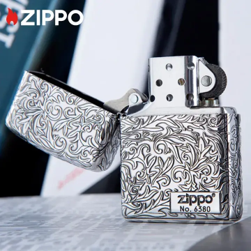 Zippo 日版  唐草 加厚版-銀色  防風打火機 原裝行貨 美國製造 ZBT-3-22C /ZA-3-22C  防風打火機 | ZIPPO 指定授權經銷商 |美國製造 | 收藏 - 隨機號碼