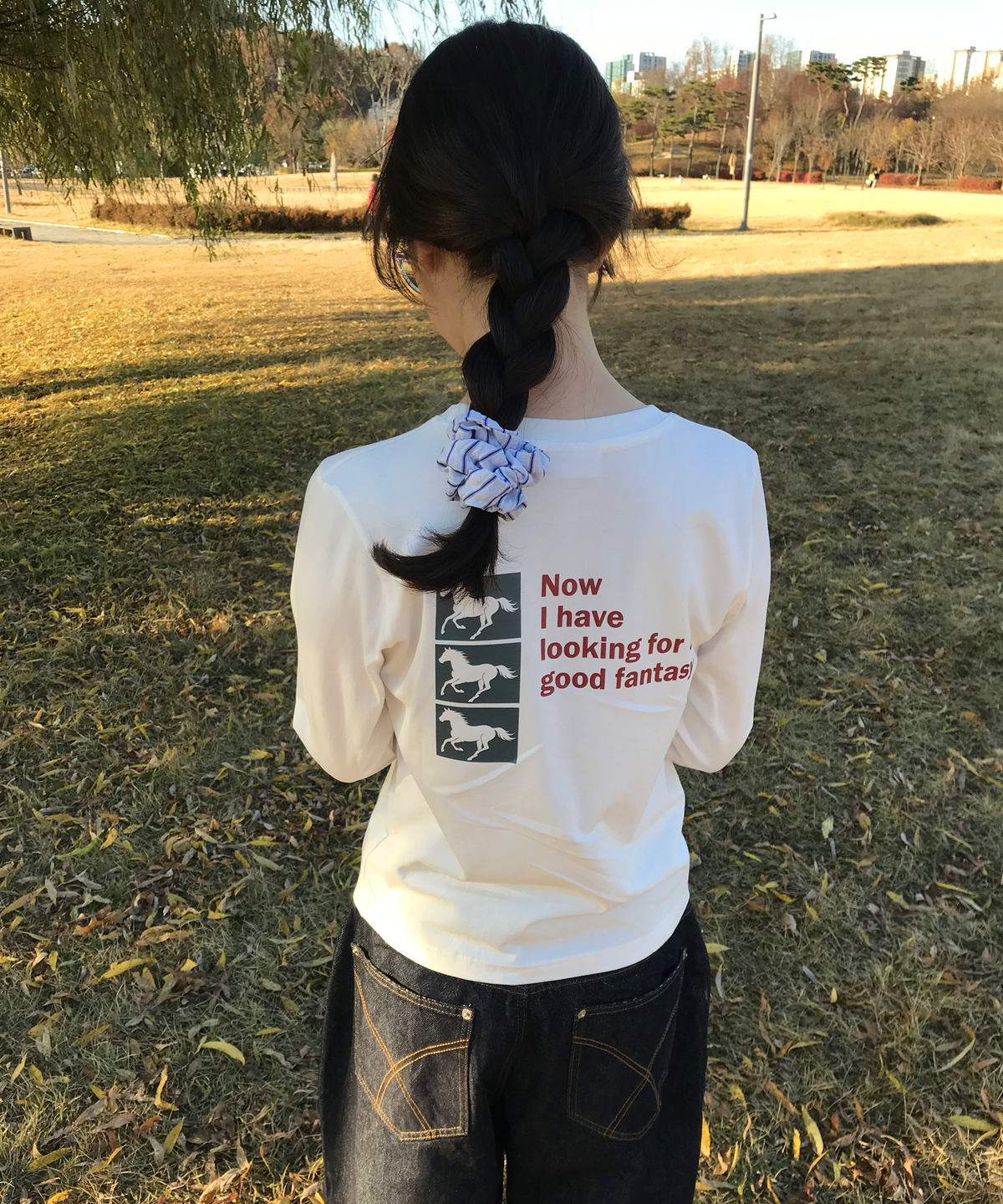 🇰🇷訂購｜SEW-B 25FW｜Semi-crop bump post long-sleeved T-shirt 