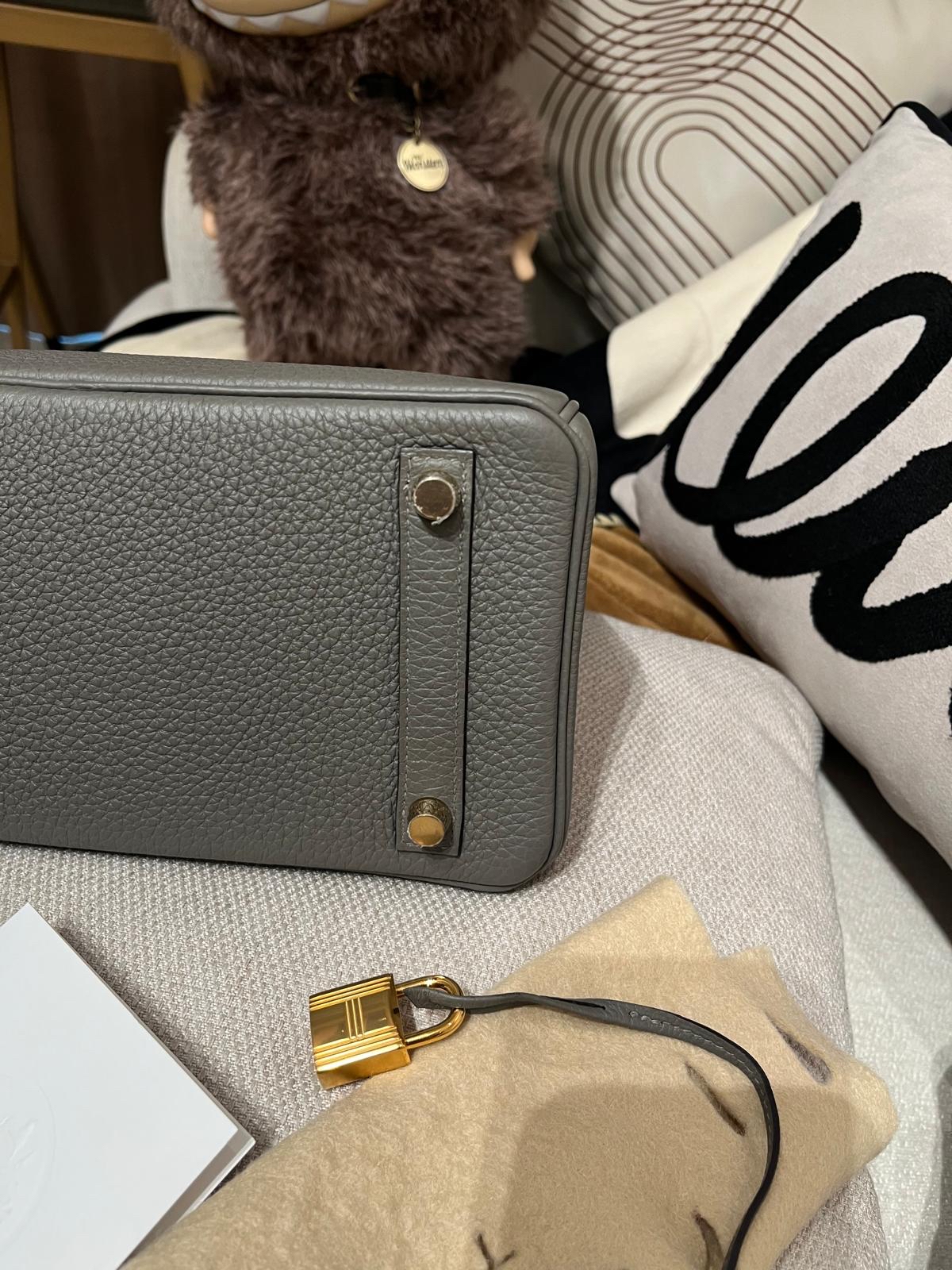 全新 Hermes Birkin 25,STAMP B,Togo ,0L積雨雲灰金扣,100%Authentic,全新brand New ✅專門店收據✅key lock pad ✅dust bag✅box