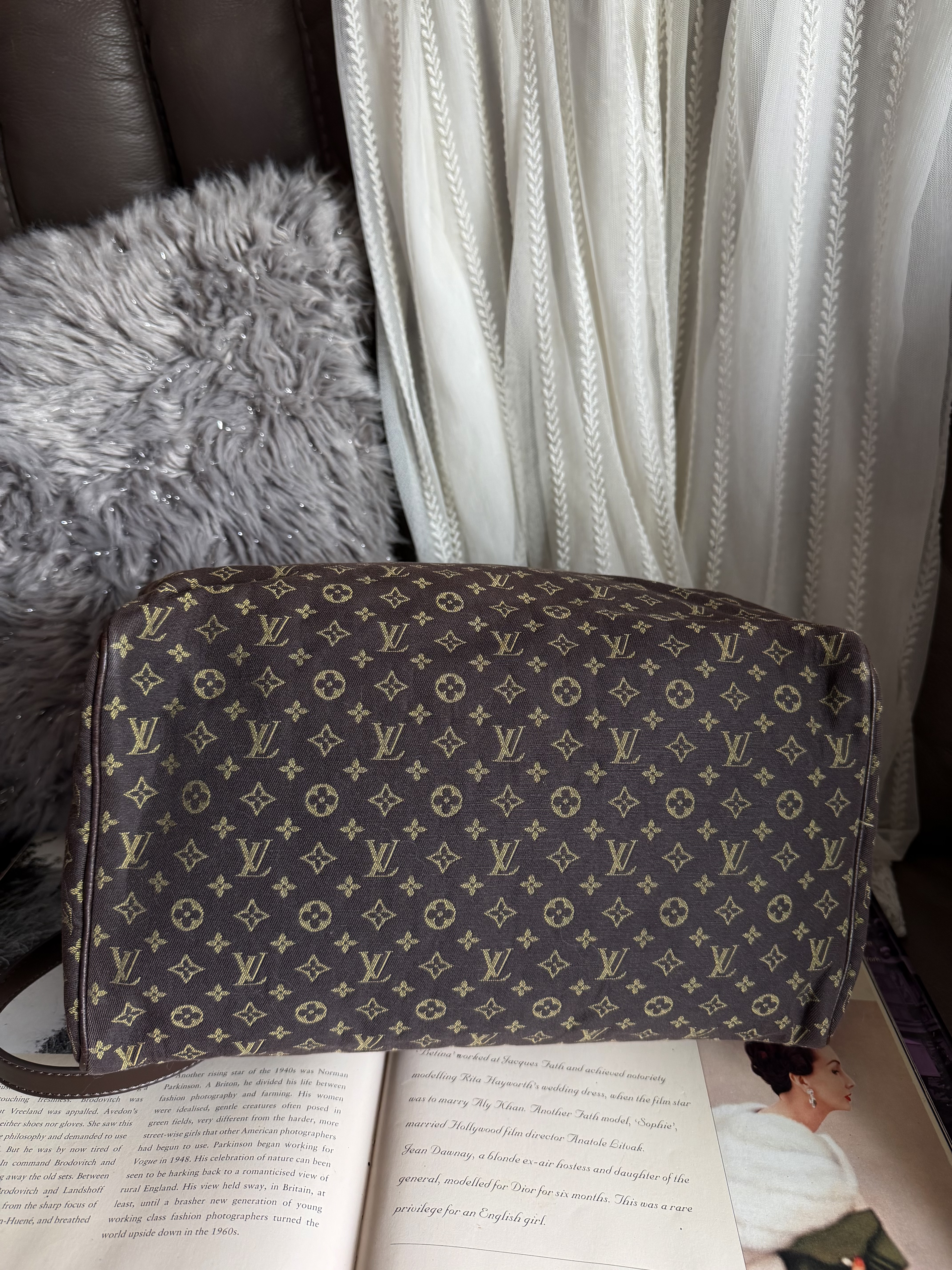 vintage louis vuitton speedy denim monogram bag