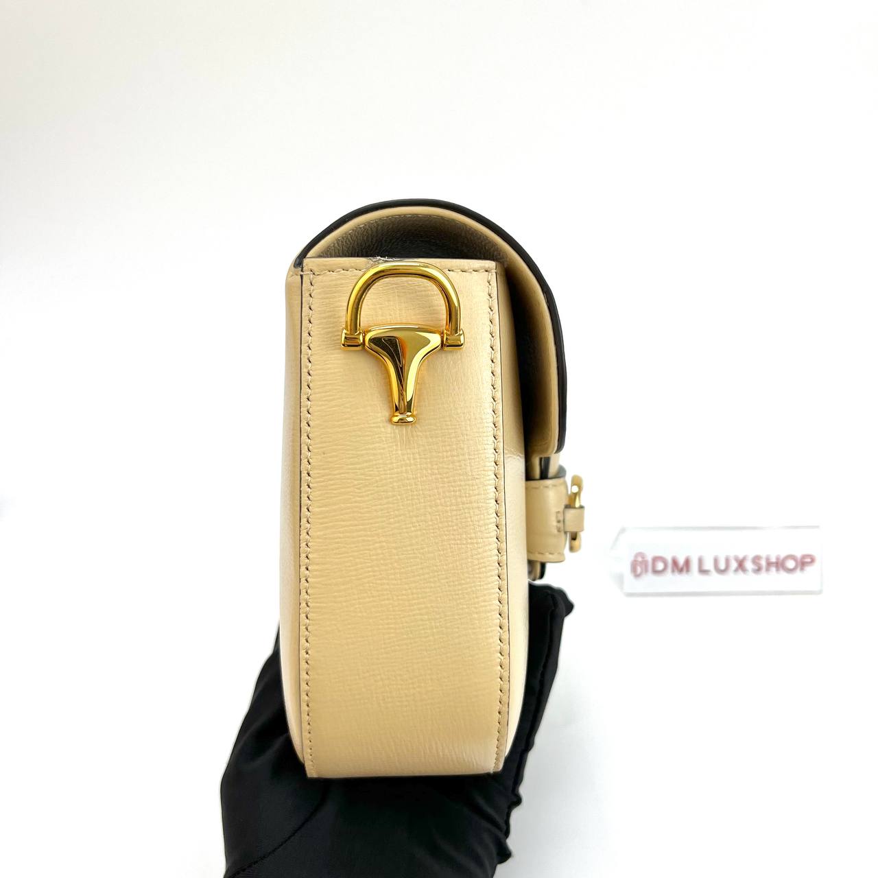 Gucci Beige Horsebit 1955 Small GHW