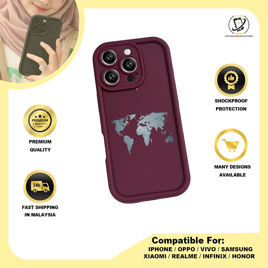 TPU DESIGN CASE PHONE FOR IPHONE - DESIGN TRAVEL A