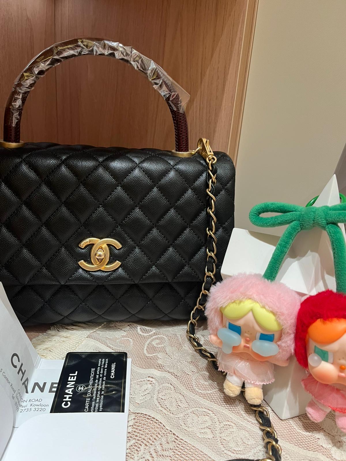 Chanel Coco Handle Medium 100%Authentic, 98%New ✅ 專門店收據✅28卡 ✅dust bag ✅box