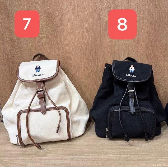 *🇰🇷韓國直送潮牌Who A U 刺繡小熊背包*