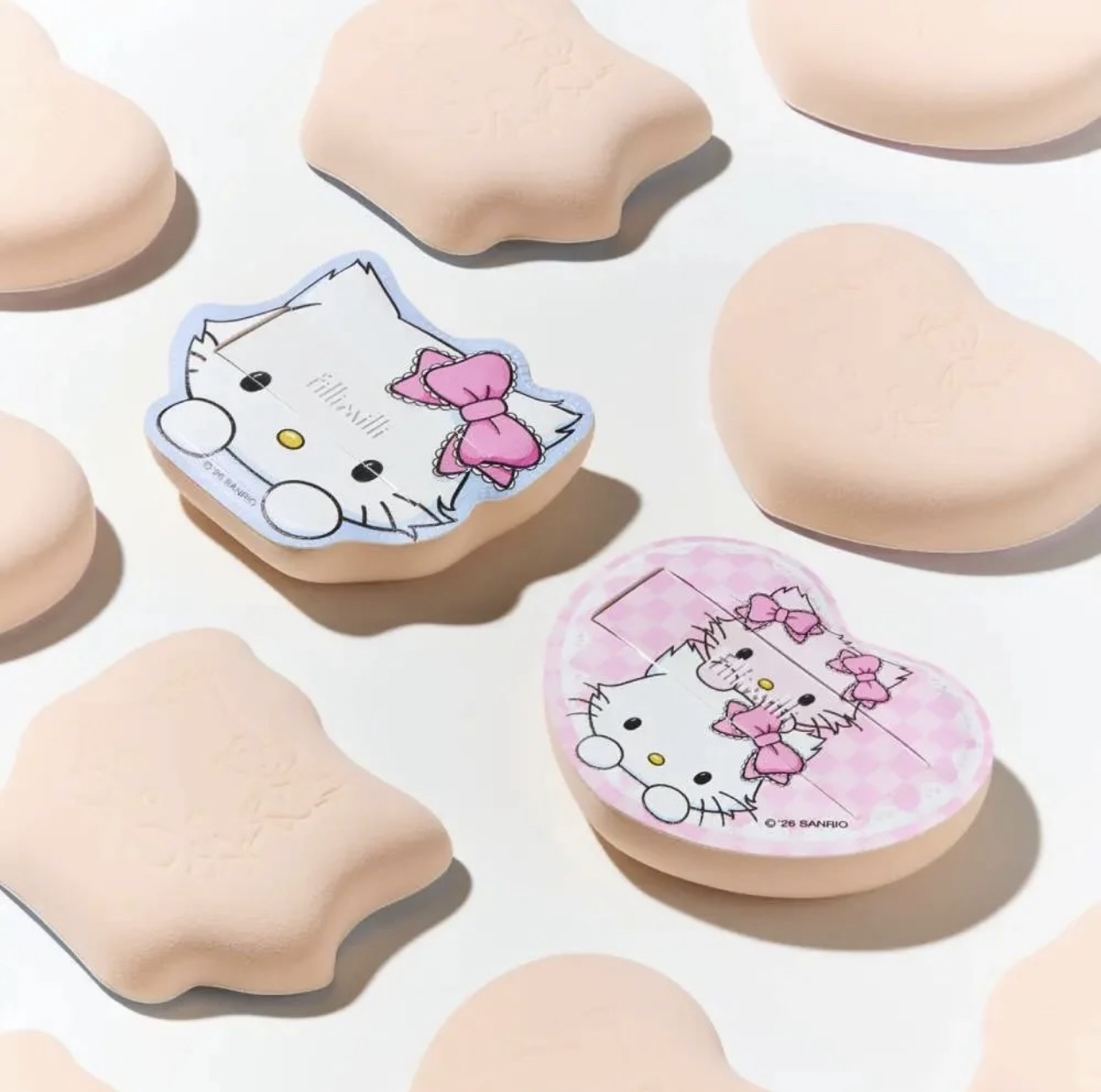 （約5月頭到貨）🇰🇷韓國人氣 Fillimilli x CharmmyKitty  厚粉粉撲連盒 💕