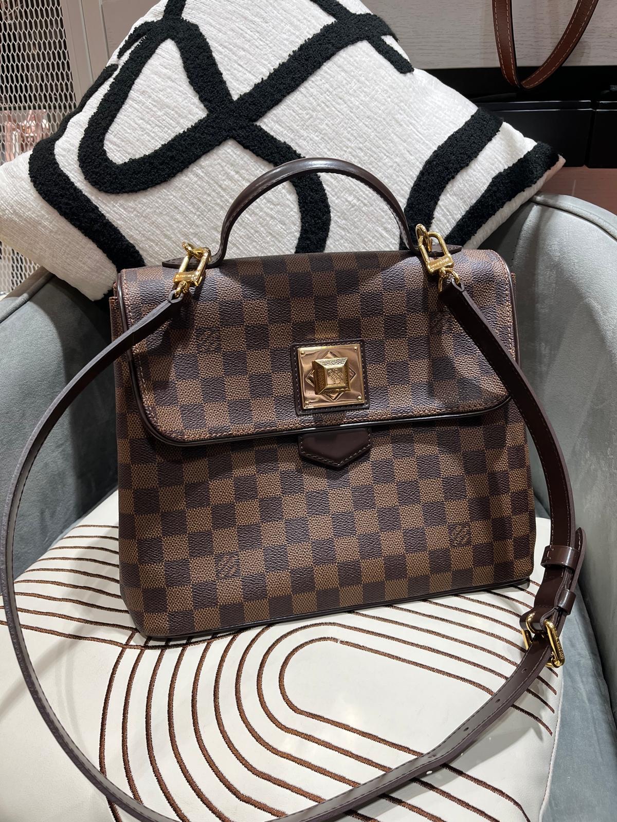 Lv Damier Bergamo MM 2 way bag N41168 ,   100%Authentic, 95%new ✅dust bag  