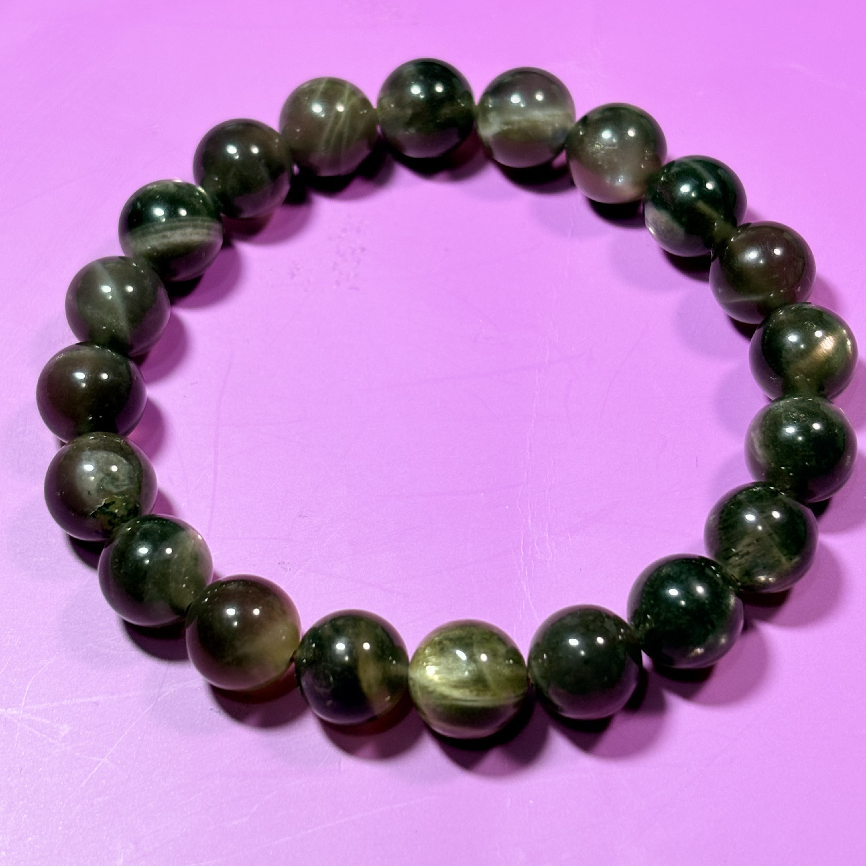 10mm黑幹體黑太陽石手串No.3060