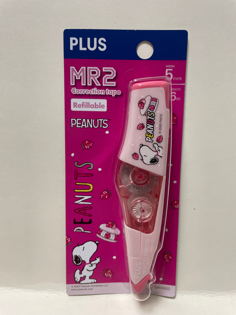 Plus Peanuts correction tape 5mm X 6m
