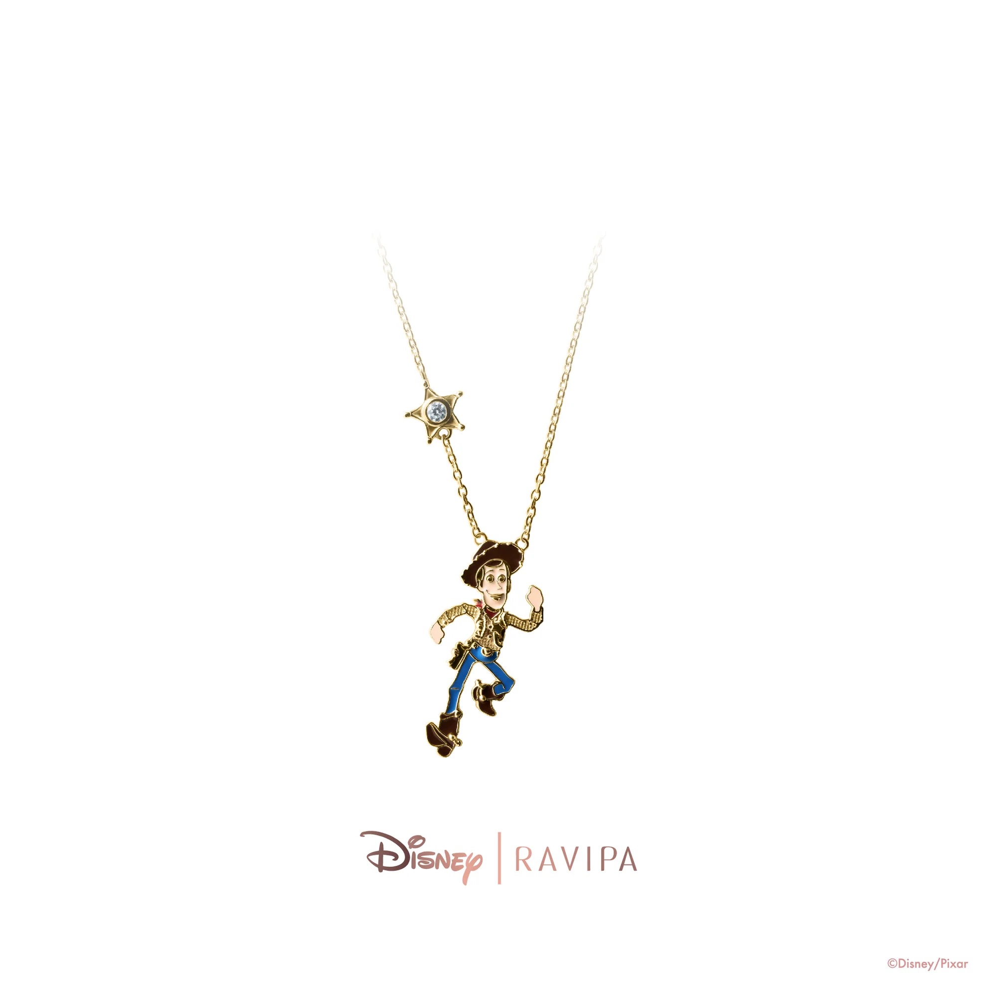 📦訂購 泰國代購 RAVIPA Disney Toy Story 反斗奇兵 Woody Gold Necklace 胡迪 頸鏈