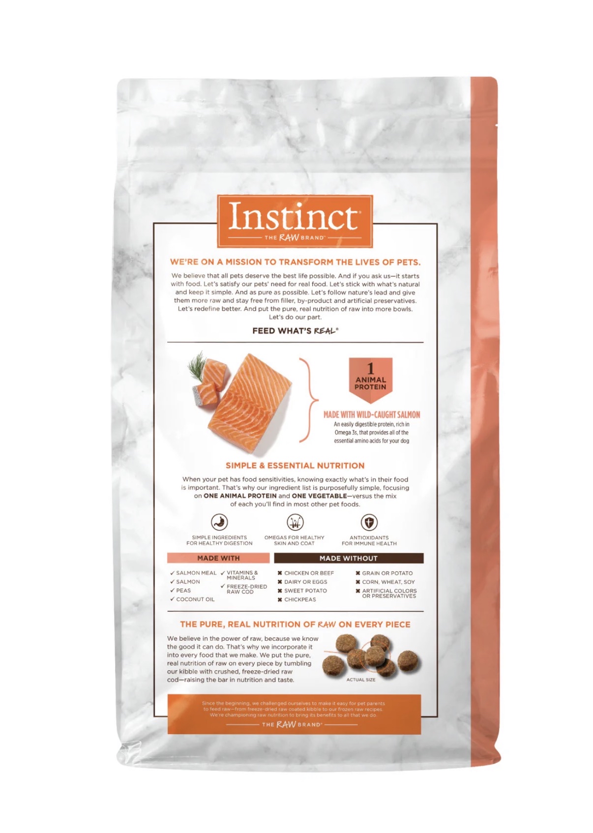 Instinct 本能 - 單一蛋白 無穀物貓糧（三文魚） 4.5Lbs