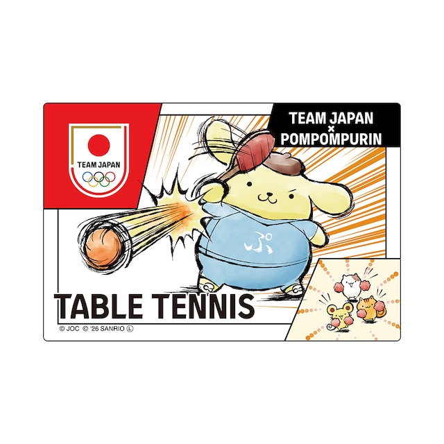 ✨商品代購服務需補運費✨TEAM JAPAN x 布甸狗 貼紙