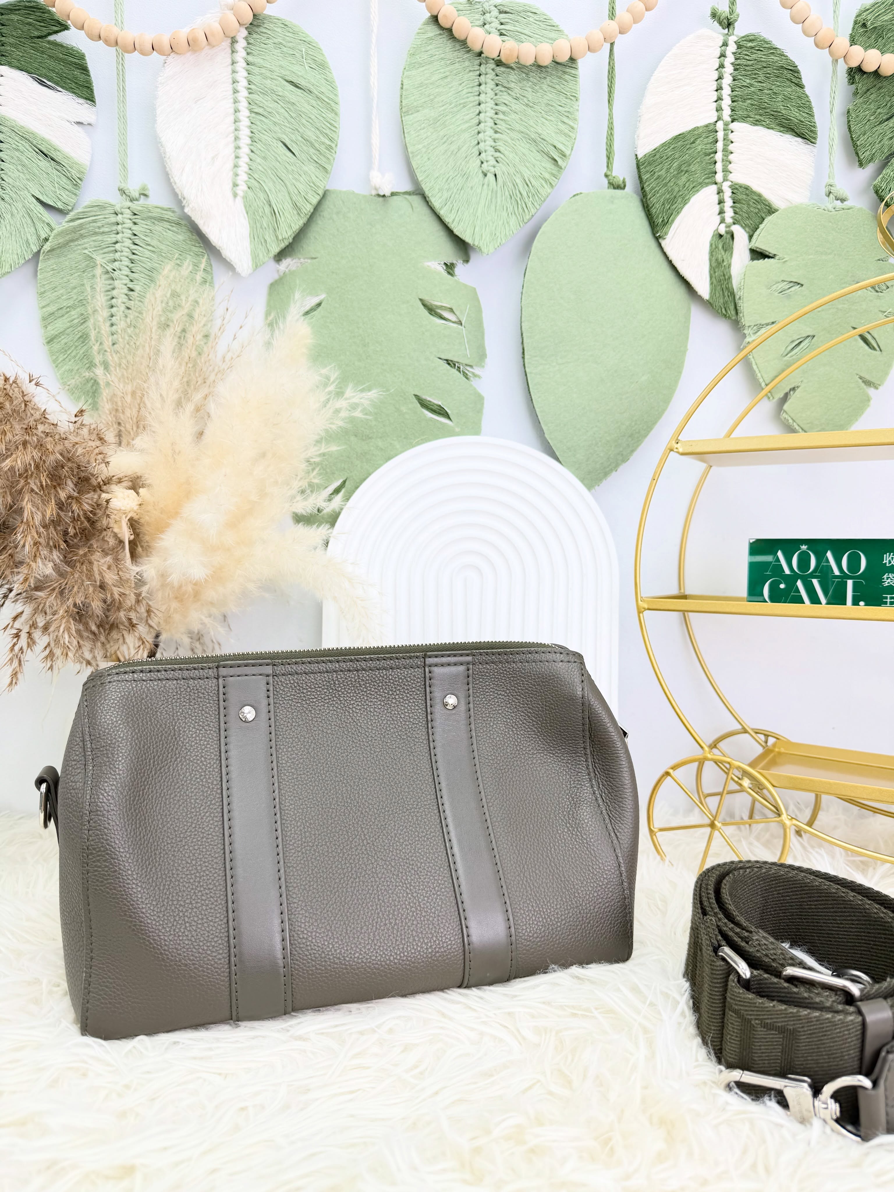 Lv👜 PRE OWNED 🛍️Keepall 27 卡其綠色 💚