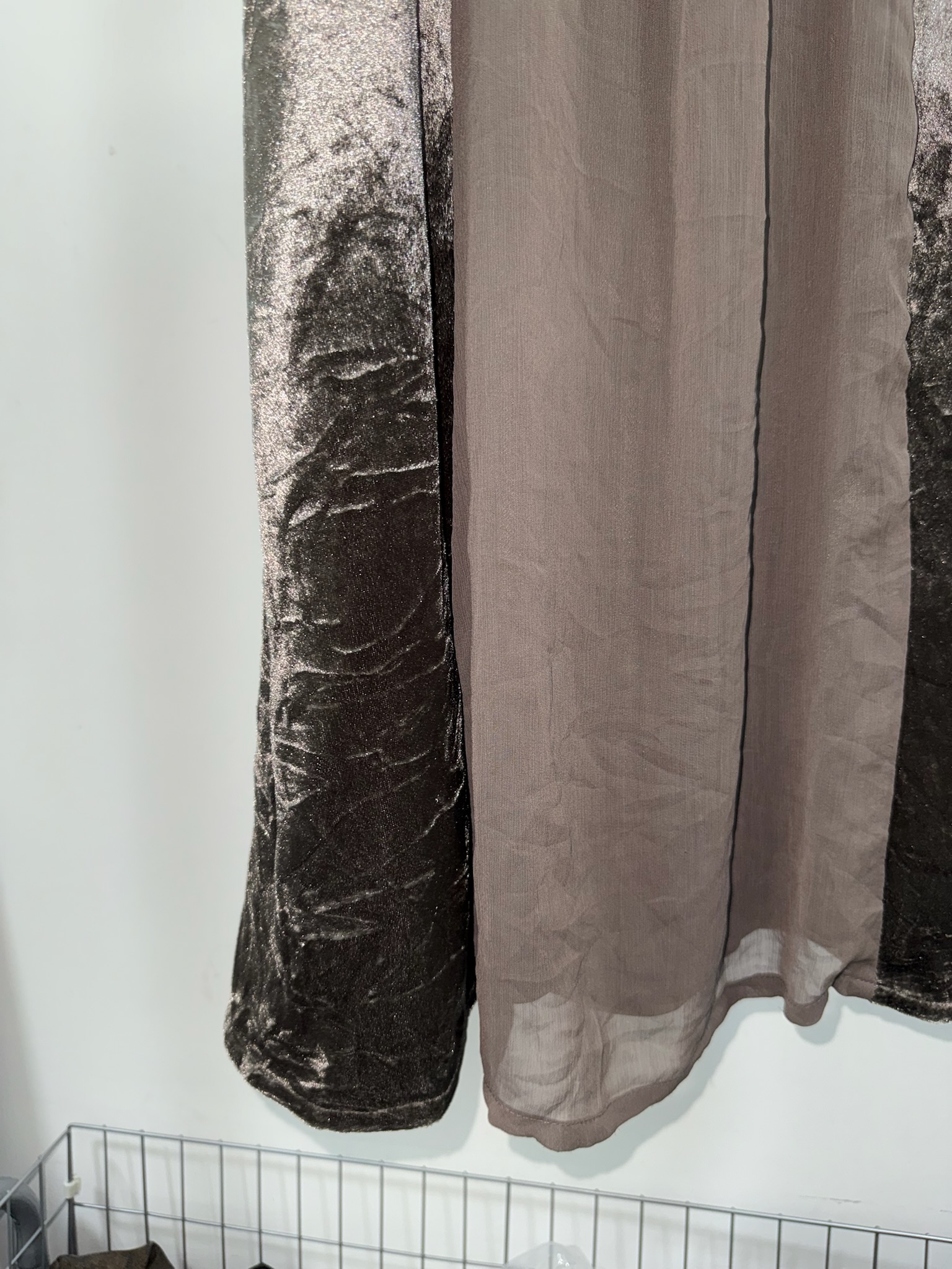 Vintage Whimsigoth Velvet Patchwork Dress