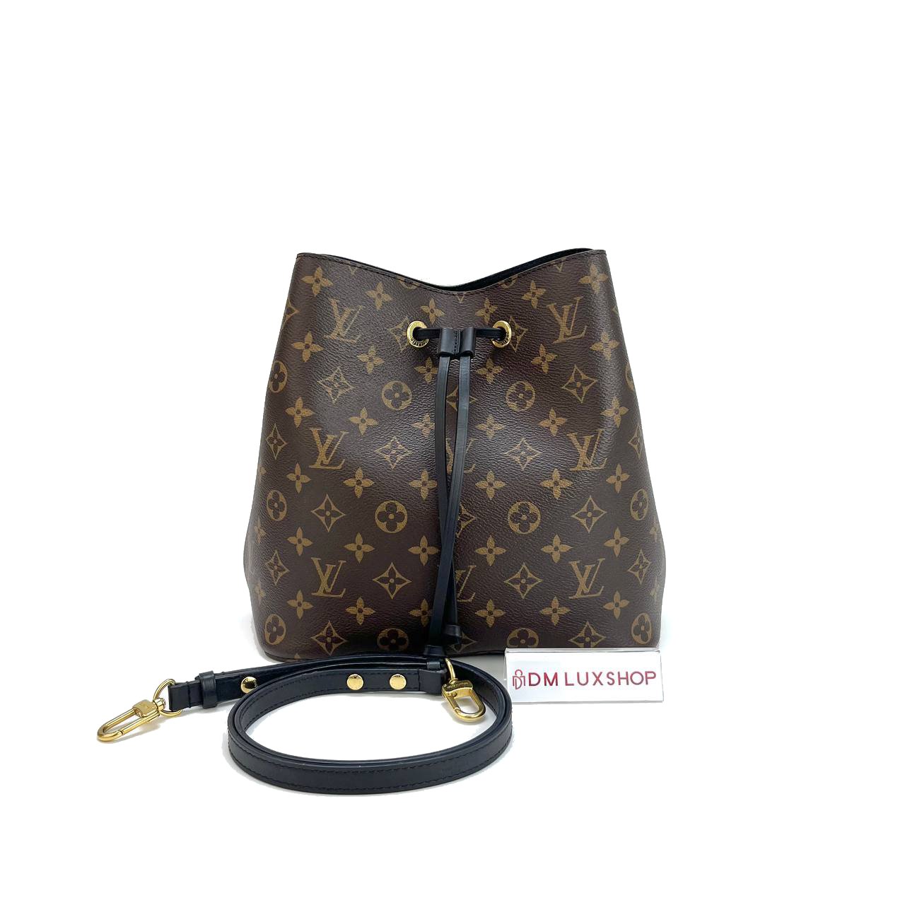 LV Monogram NeoNoe MM Black GHW