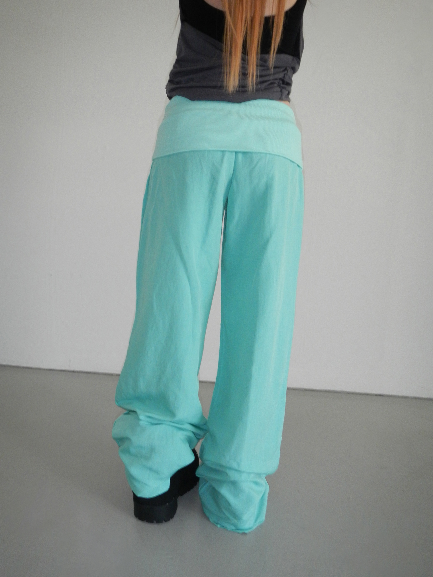 Foldover Wide Leg Pants