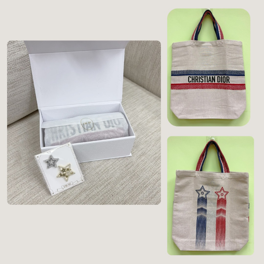 Dior Beauty刺繡袋配星星🌟🌟髮夾套裝🤩