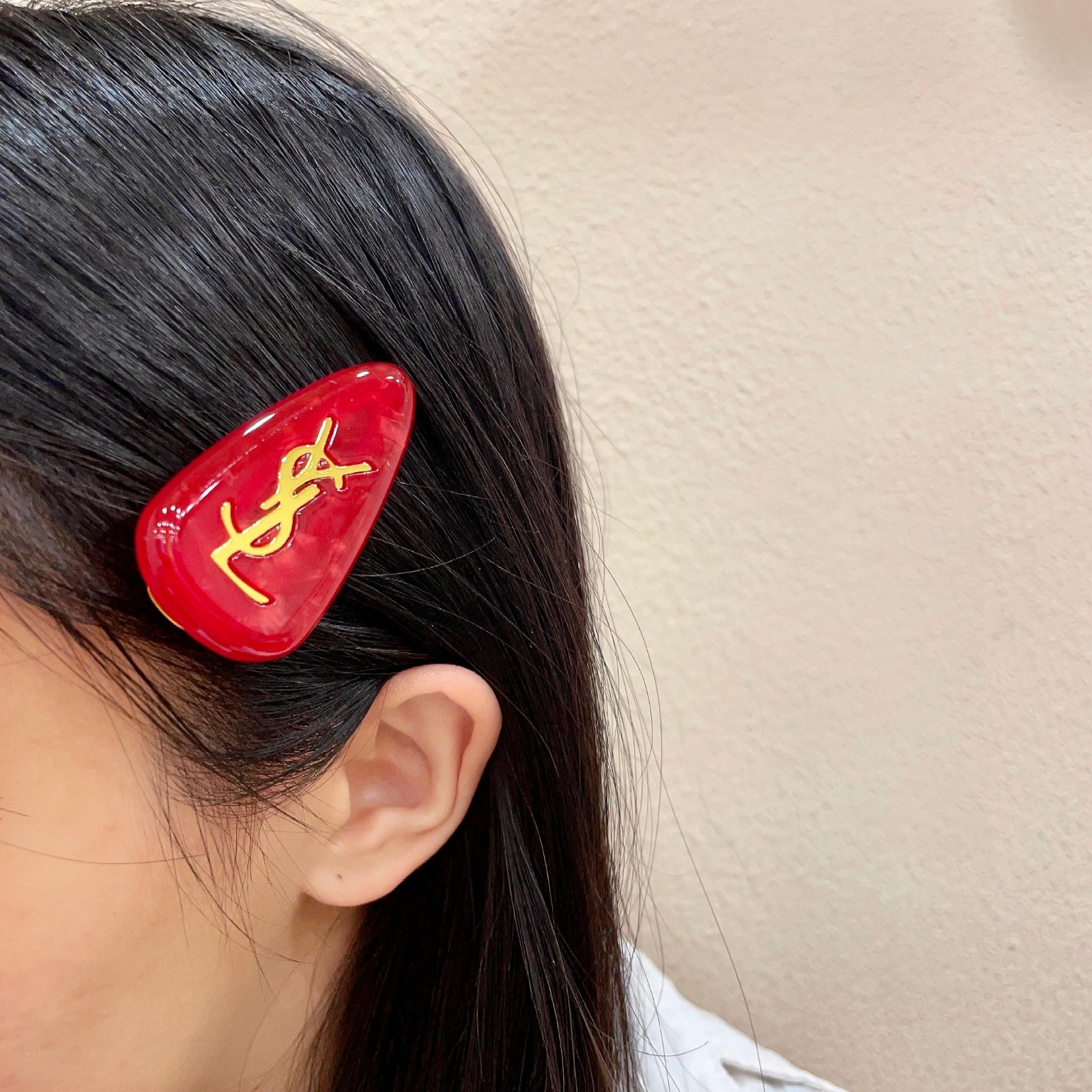 【原單】YSL 聖誕新年幸運紅髮夾 - 禮盒裝