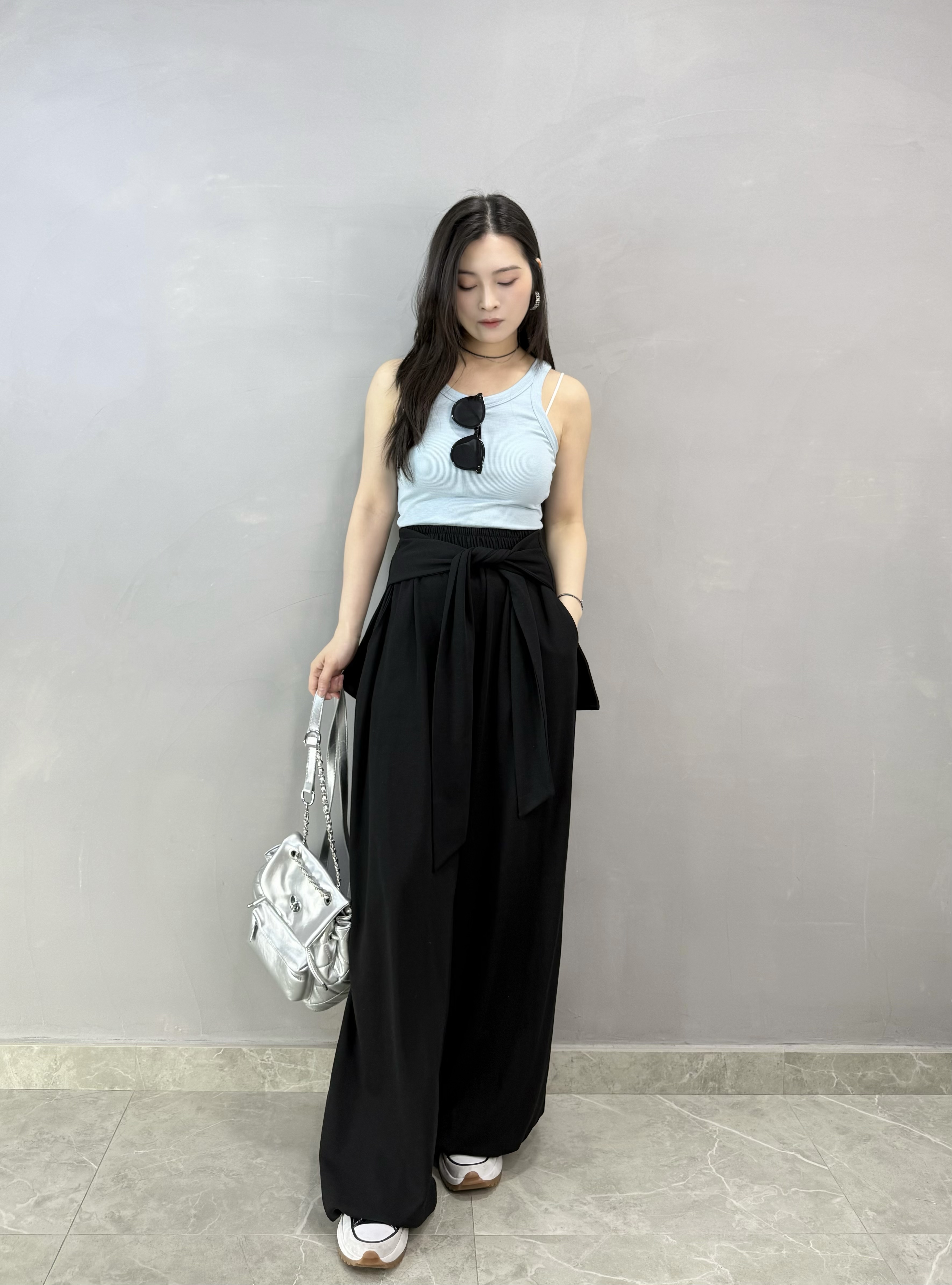 H66 綁腰兩著休閑褲（可束腳）