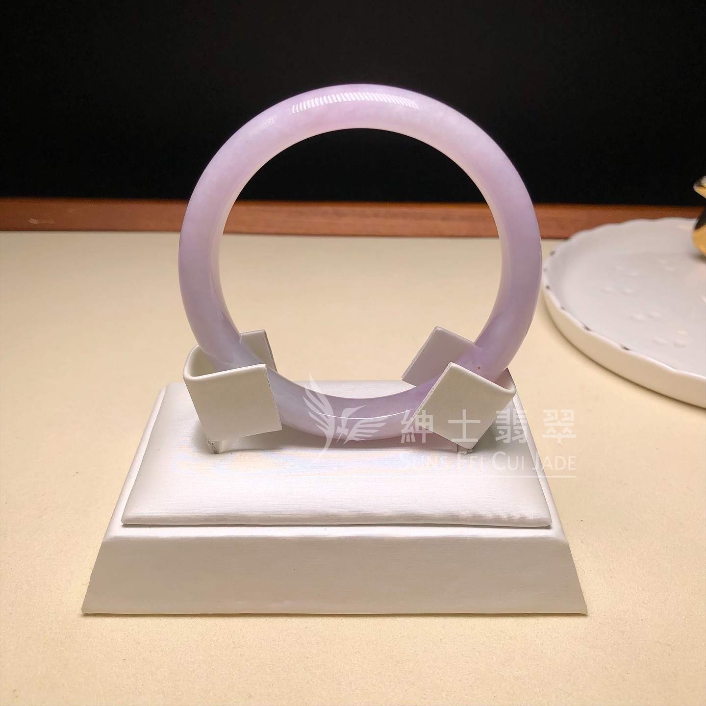 木那紫羅蘭帶翡色福鐲59mm