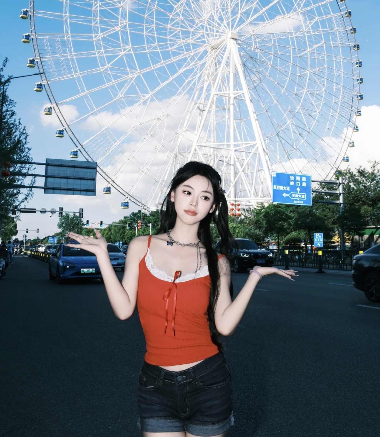 TP426甜美蕾丝吊带