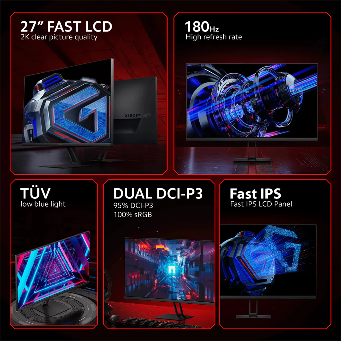 Xiaomi 27" G27Qi 2K Gaming Monitor 180Hz (ELA5597UK)