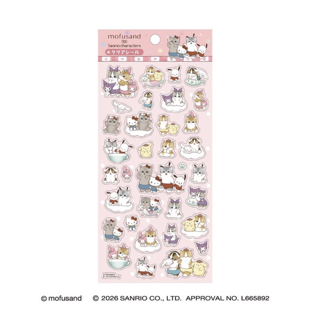 Mofusand 鯊魚貓 貼紙｜預訂