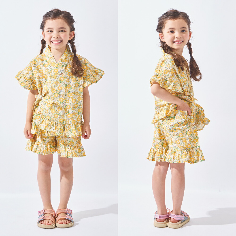 🆕【⭐訂購⭐】🌀 🇯🇵 日本直送 荷葉邊 喇叭袖 碎花 甚平套裝［5款選］ 🌀 [ELDA-0192][260521]