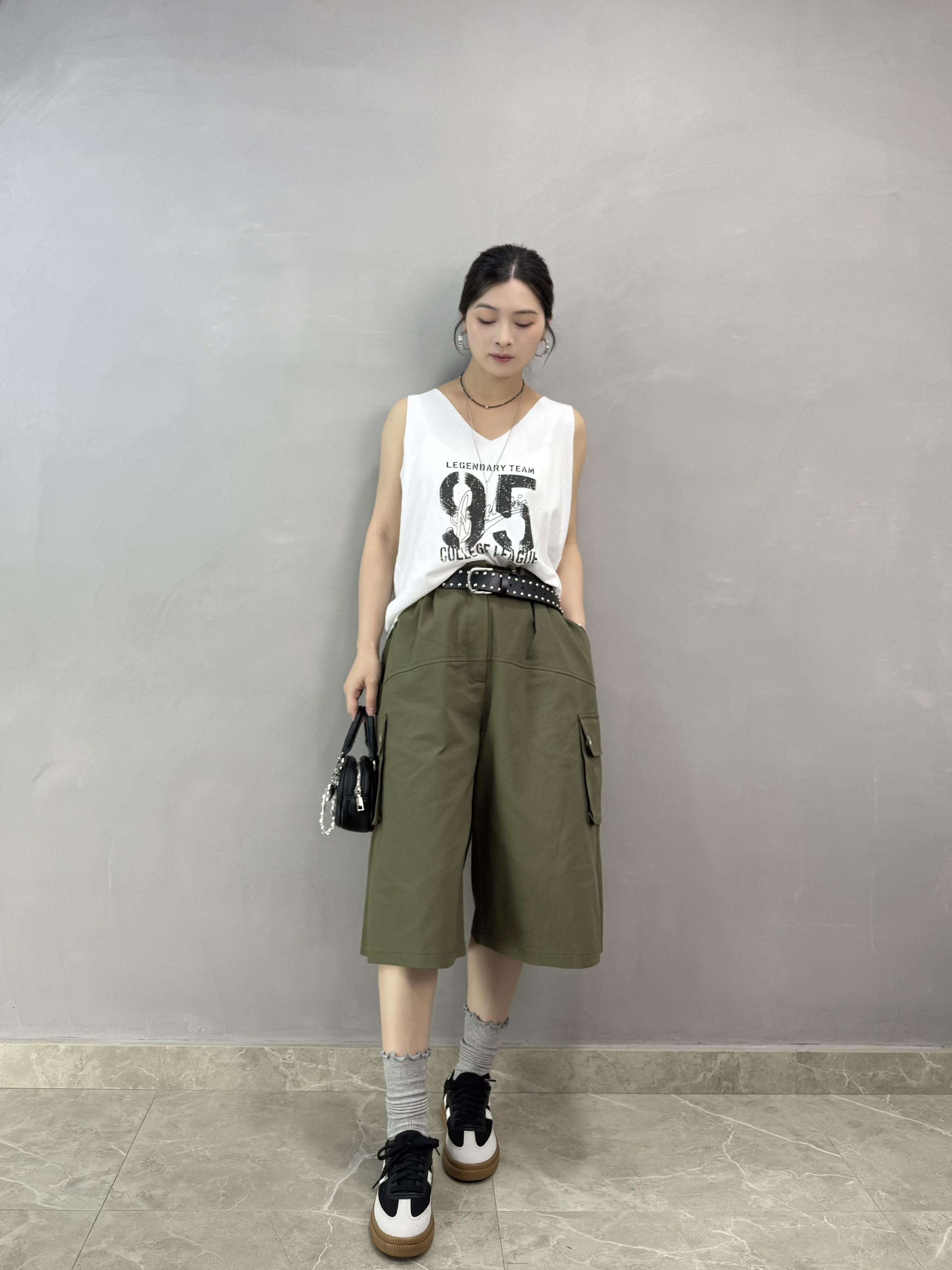 T70 鍋釘6分短褲